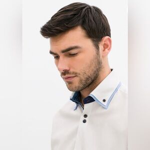 ZARA - MAN - CONTRASTING DOUBLE COLLAR SHIRT